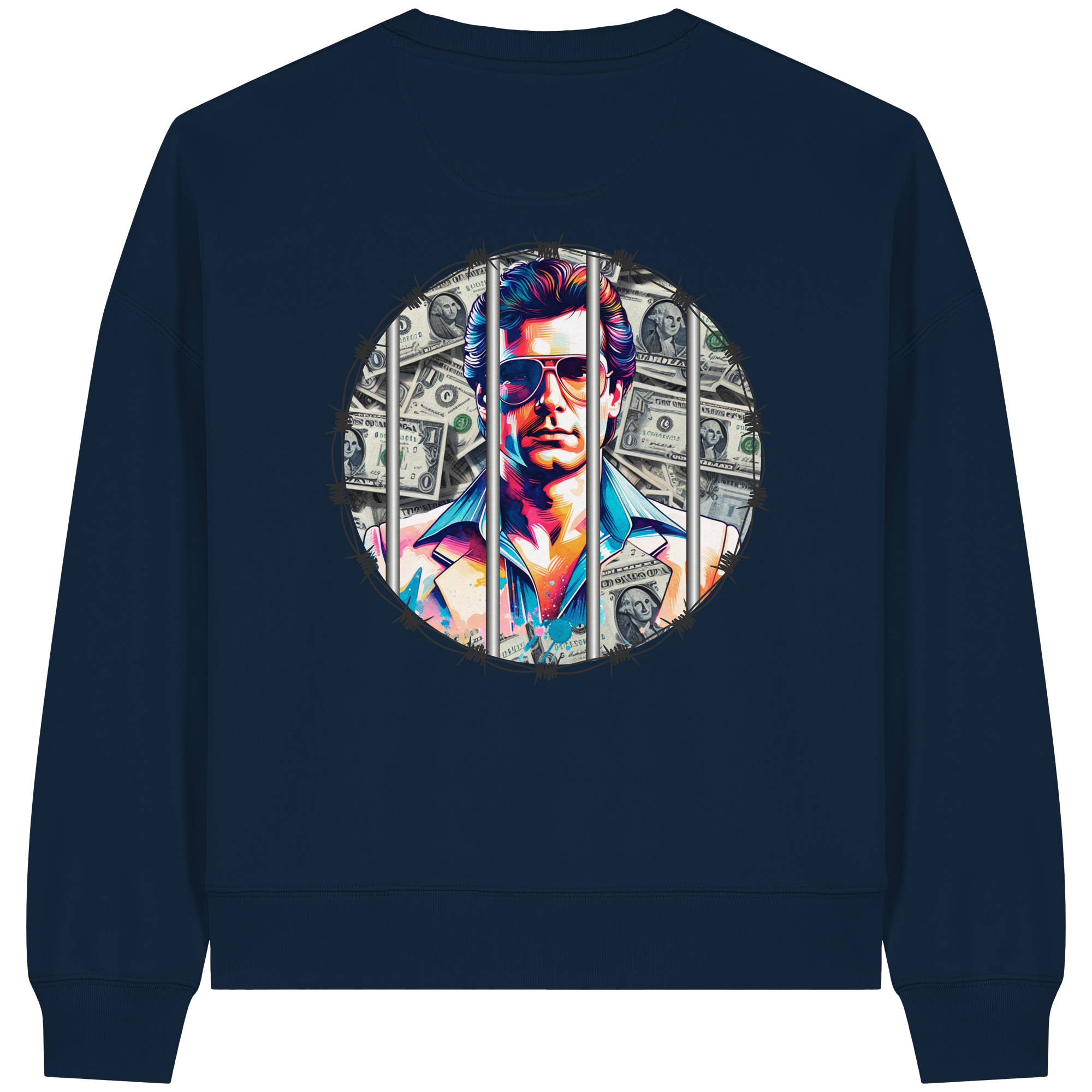 Money Maker - Womens Organic Boxcut Sweatshirt