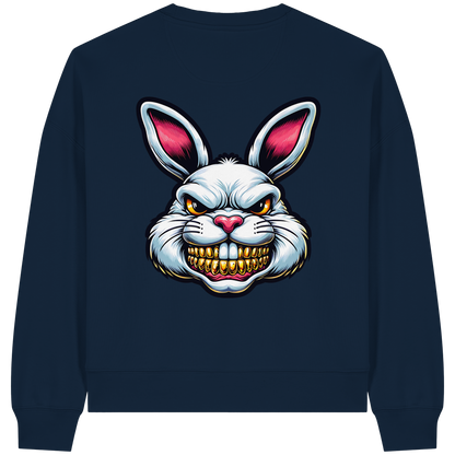 ToothBunny Terror - Womens Organic Boxcut Sweatshirt