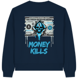 Money Kills - Sweat-shirt bio Boxcut pour femme