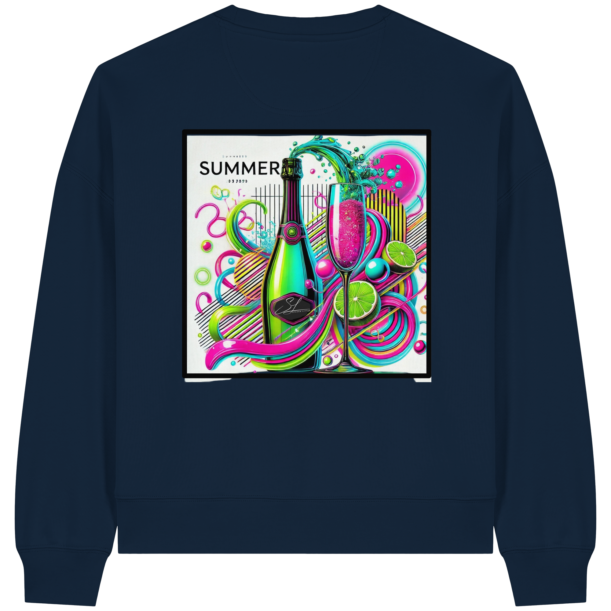 Neon Fresh - Womens Organic Boxcut Sweatshirt