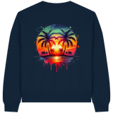 Tropical Sunset - Womens Organic Boxcut Sweatshirt