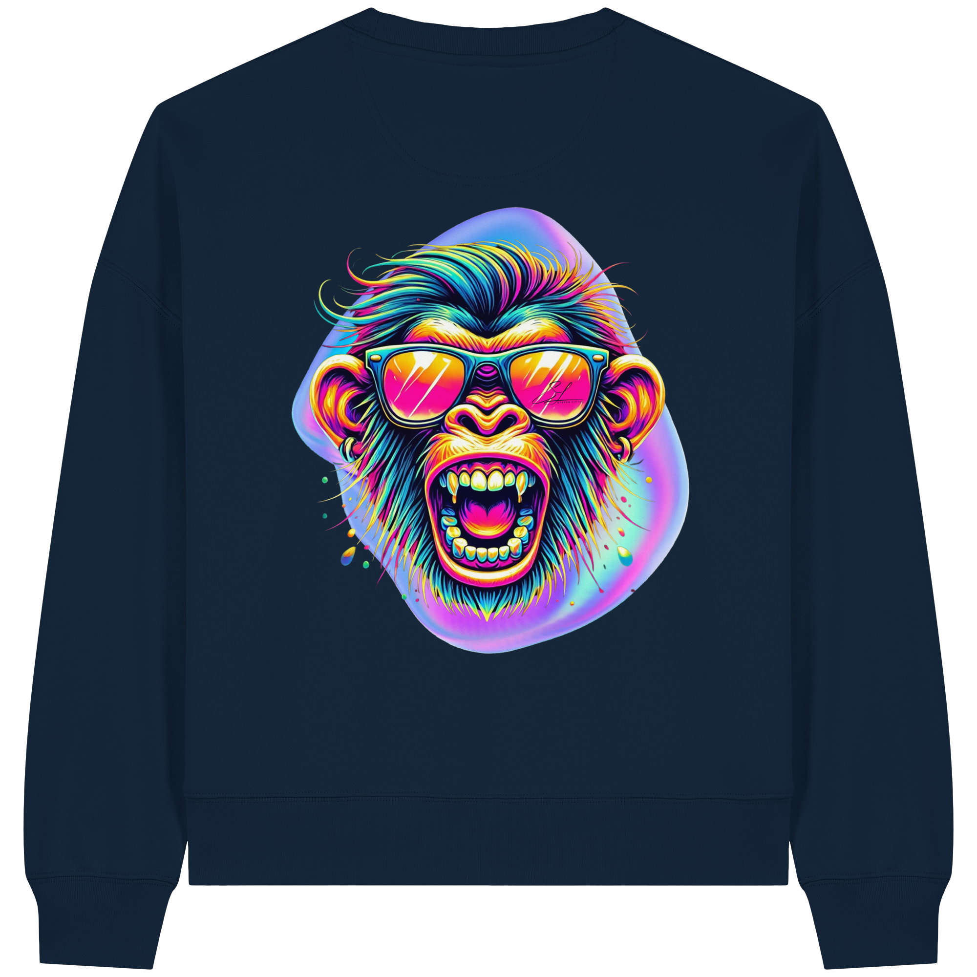 Crazy Chimp - Sweat-shirt Boxcut bio pour femme