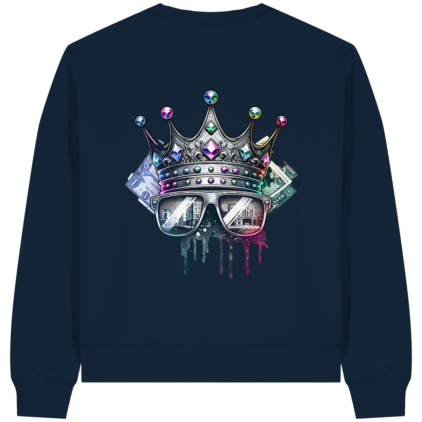 Royal Hustle - Sweat-shirt Boxcut bio pour femme