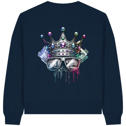 Royal Hustle - Sweat-shirt Boxcut bio pour femme