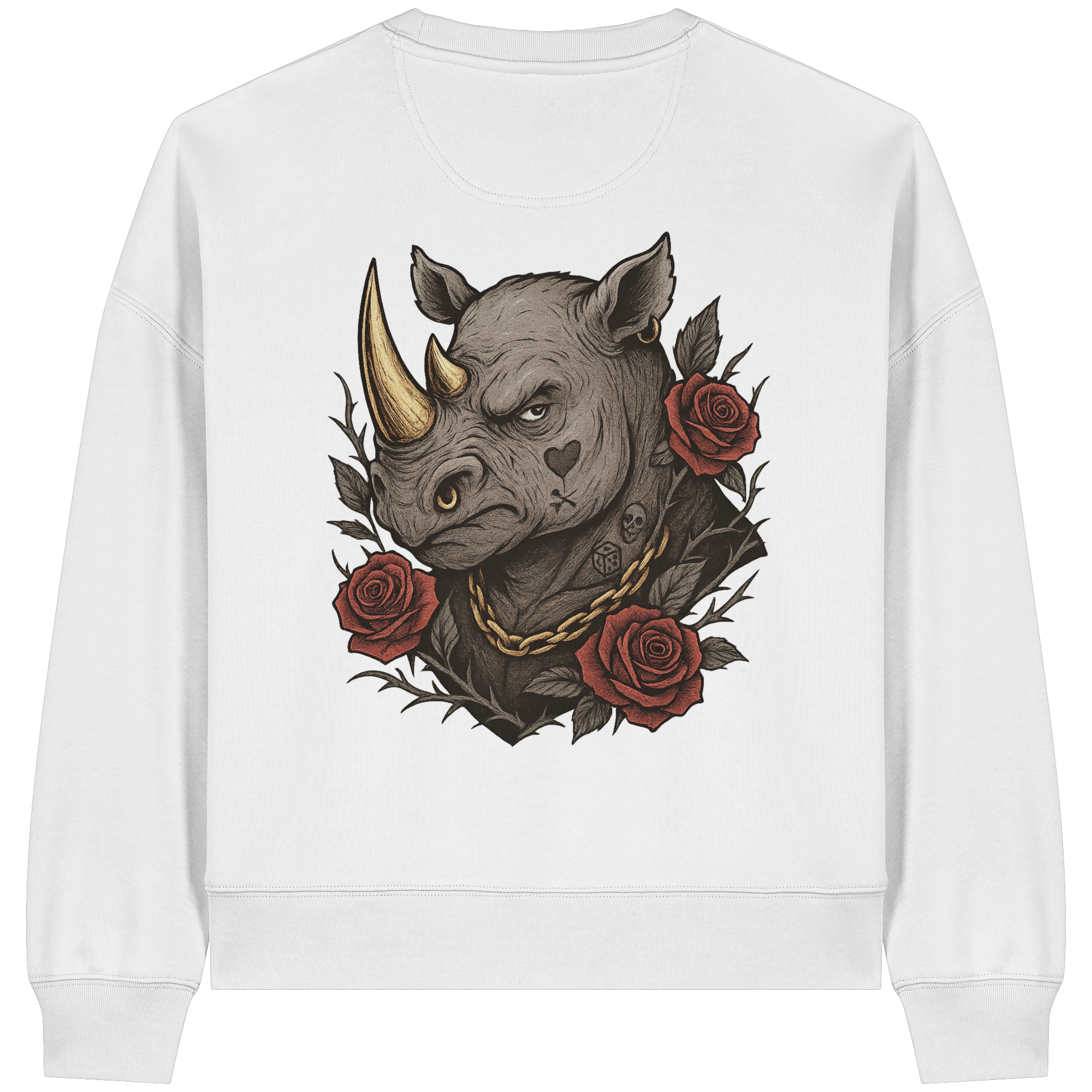 Inked Rhino - Womens Organic Boxcut Sweatshirt