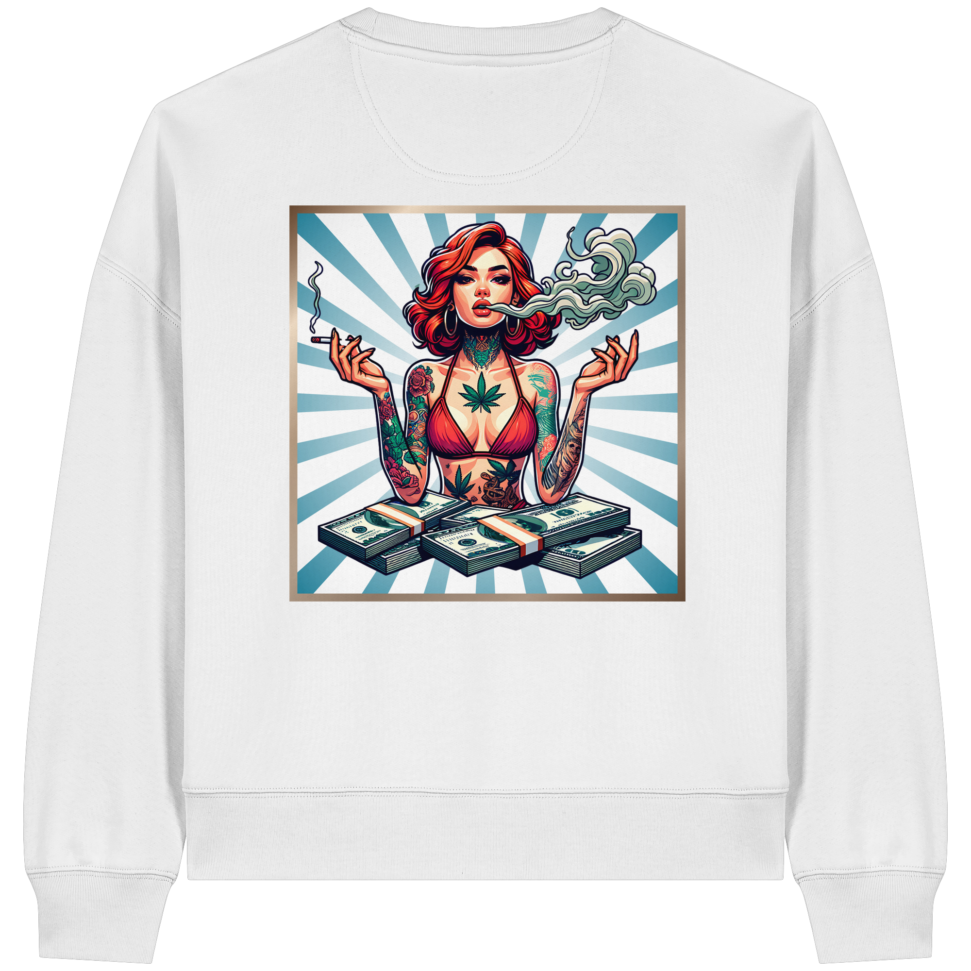 Rebel Rich - Sweat-shirt Boxcut bio pour femme