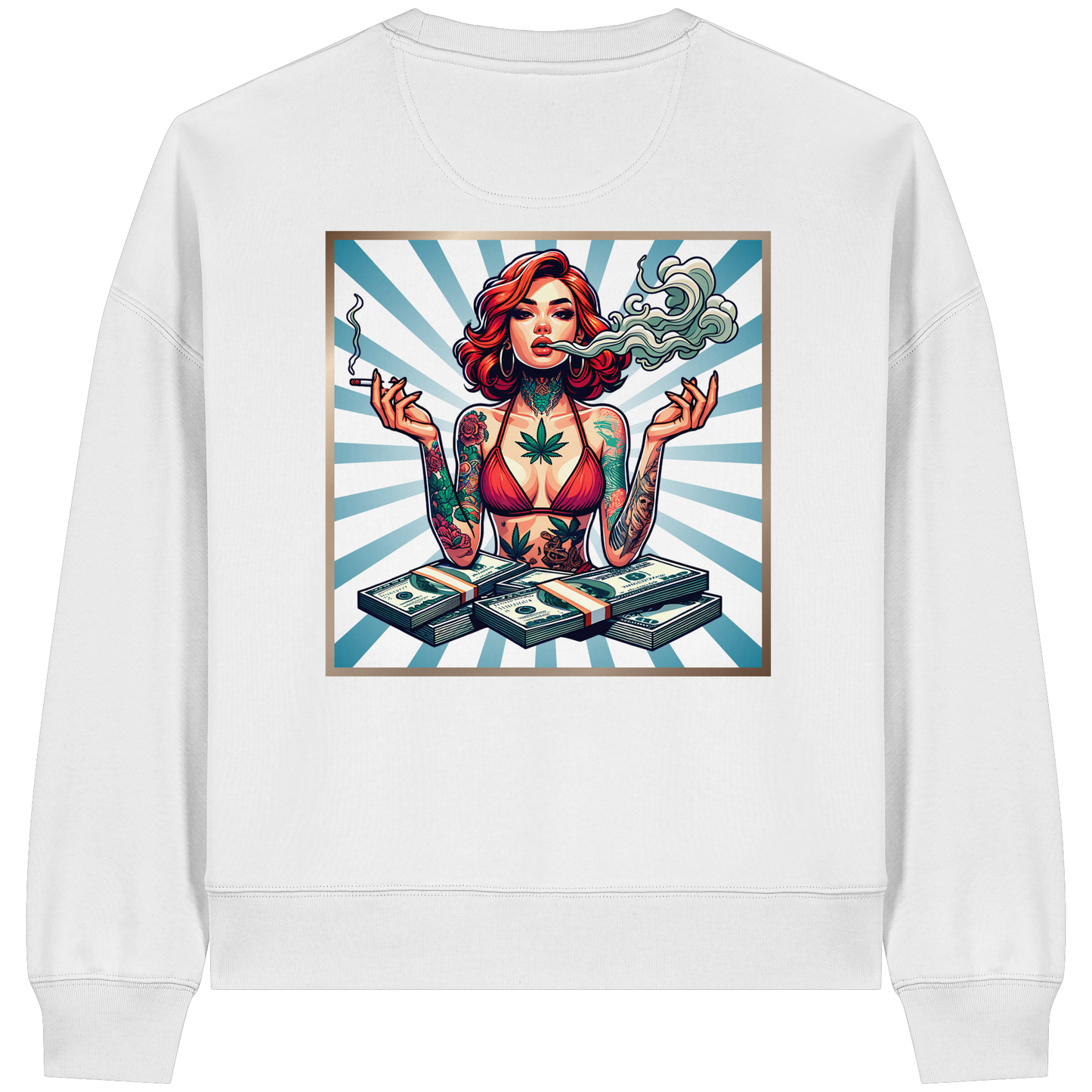 Rebel Rich - Womens Organic Boxcut Sweatshirt