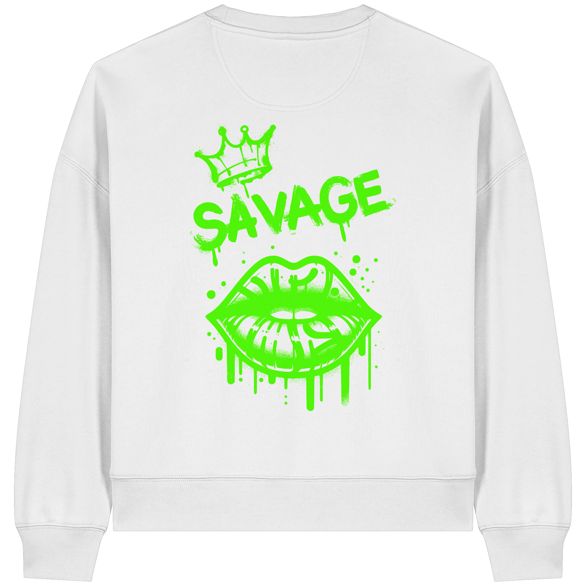 Kiss of Attitude - Womens Organic Boxcut Sweatshirt