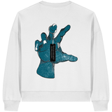 Statement Hand - Womens Organic Boxcut Sweatshirt