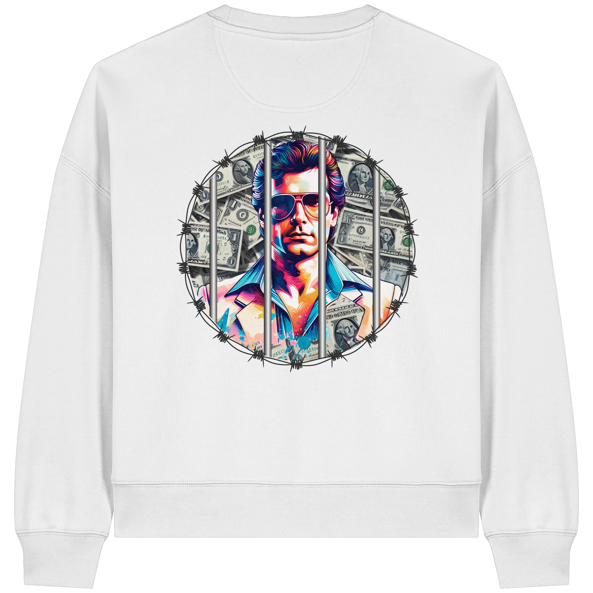 Money Maker - Womens Organic Boxcut Sweatshirt
