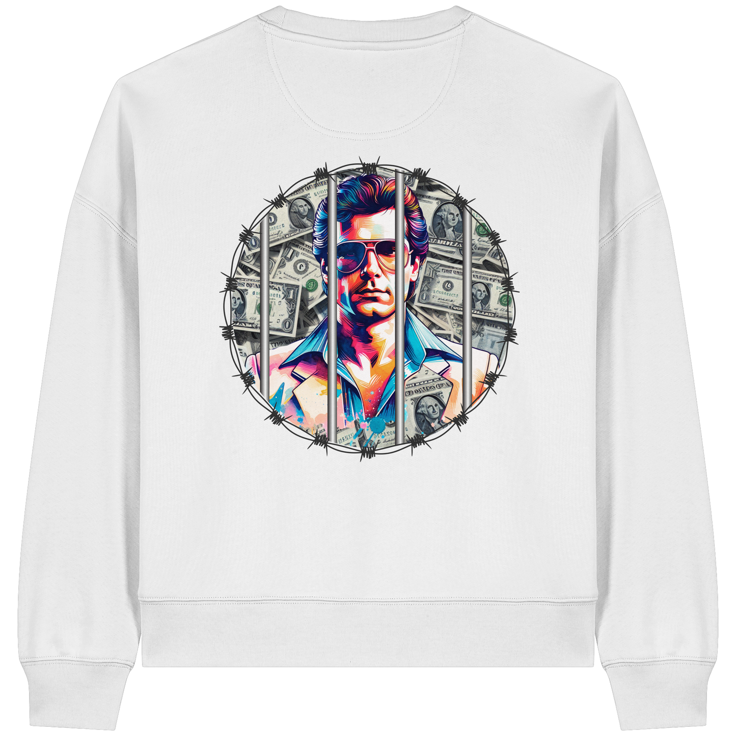 Money Maker - Womens Organic Boxcut Sweatshirt