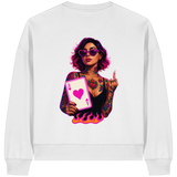Queen of Hearts - Womens Organic Boxcut Sweatshirt