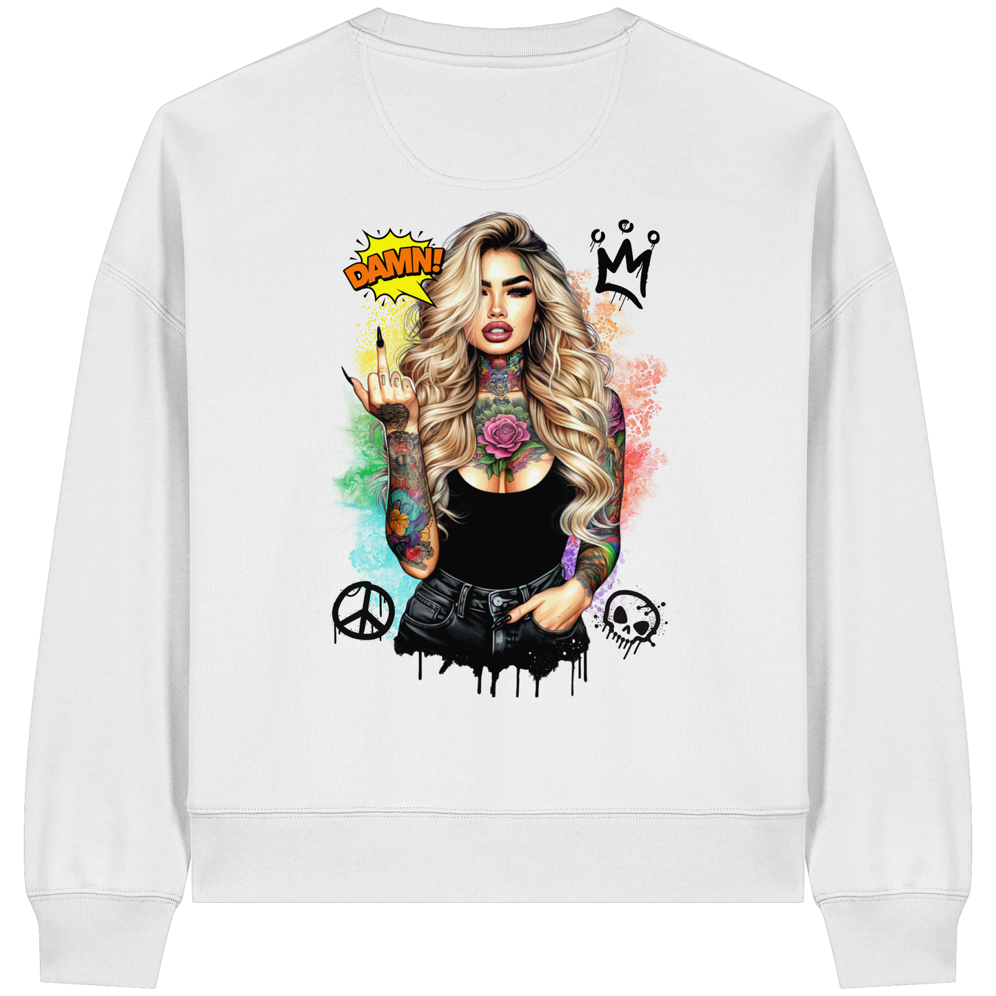 Ink Queen - Womens Organic Boxcut Sweatshirt