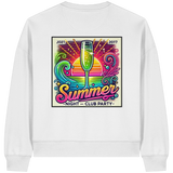 Summer Party Vibes - Womens Organic Boxcut Sweatshirt