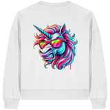 Funky Unicorn - Womens Organic Boxcut Sweatshirt
