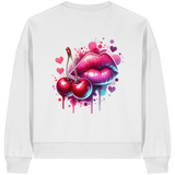 Cherry Kisses - Womens Organic Boxcut Sweatshirt
