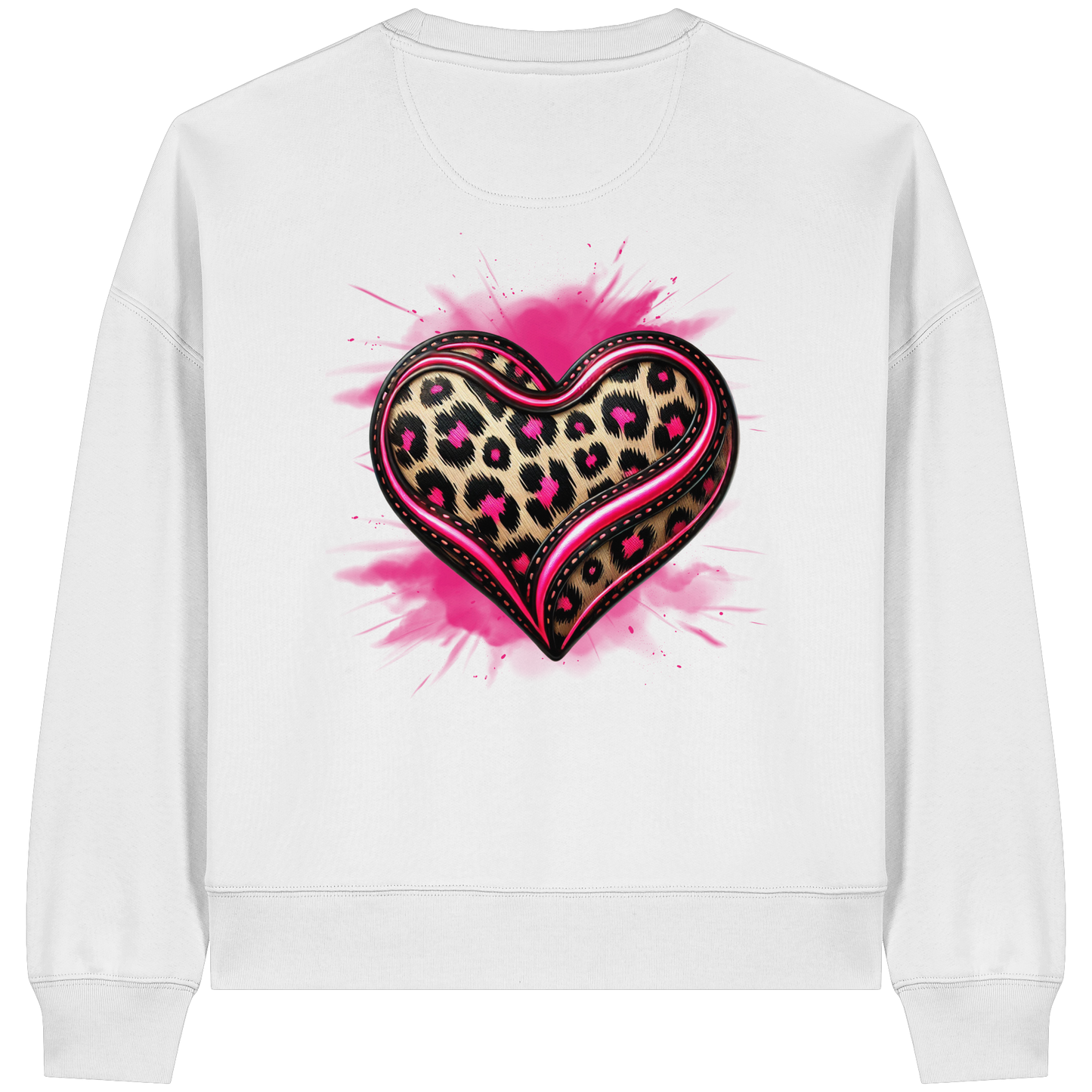 Wild Heart - Sweat-shirt Boxcut bio pour femme