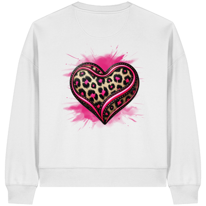 Wild Heart - Sweat-shirt Boxcut bio pour femme