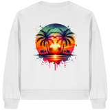 Tropical Sunset - Womens Organic Boxcut Sweatshirt