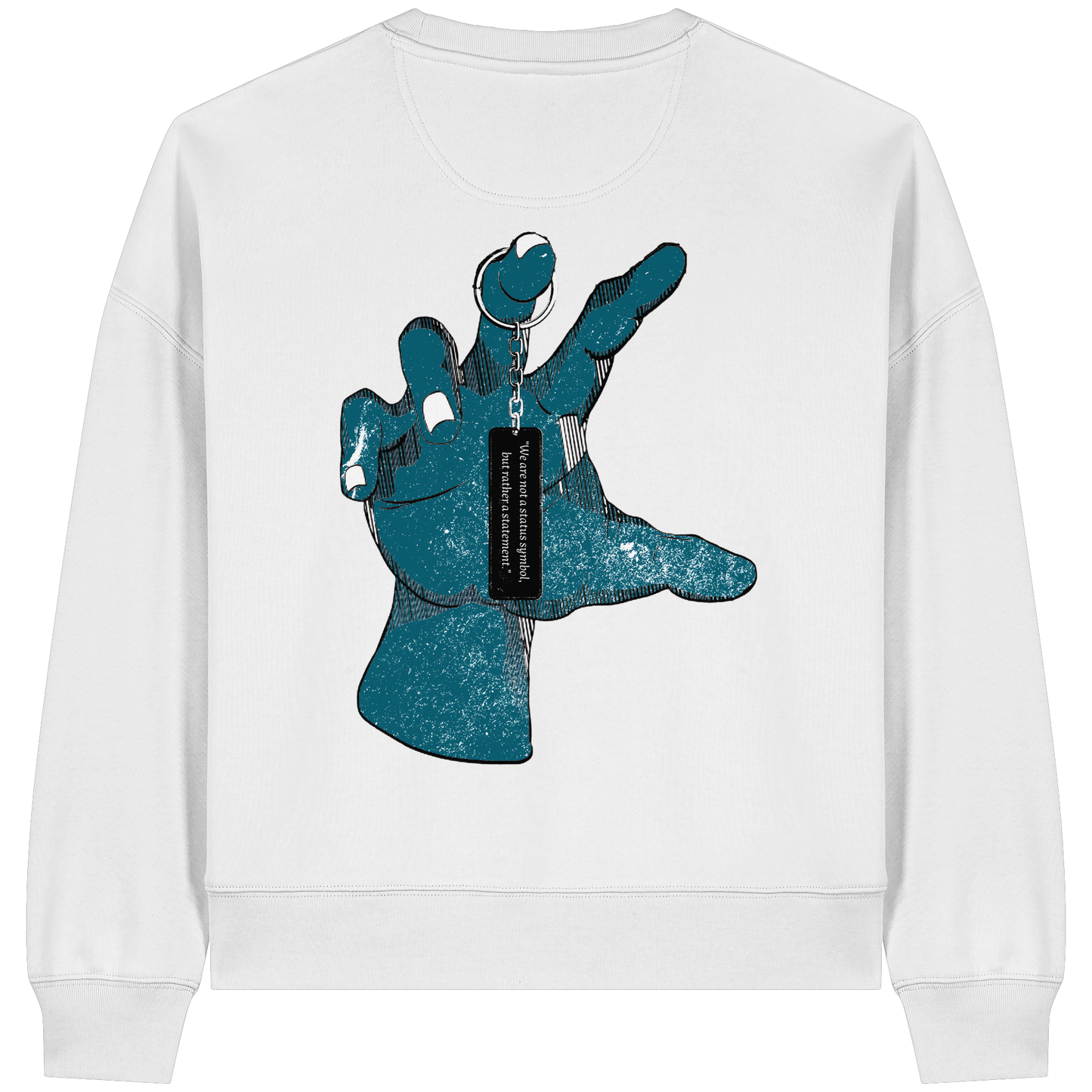 Statement Hand - Womens Organic Boxcut Sweatshirt