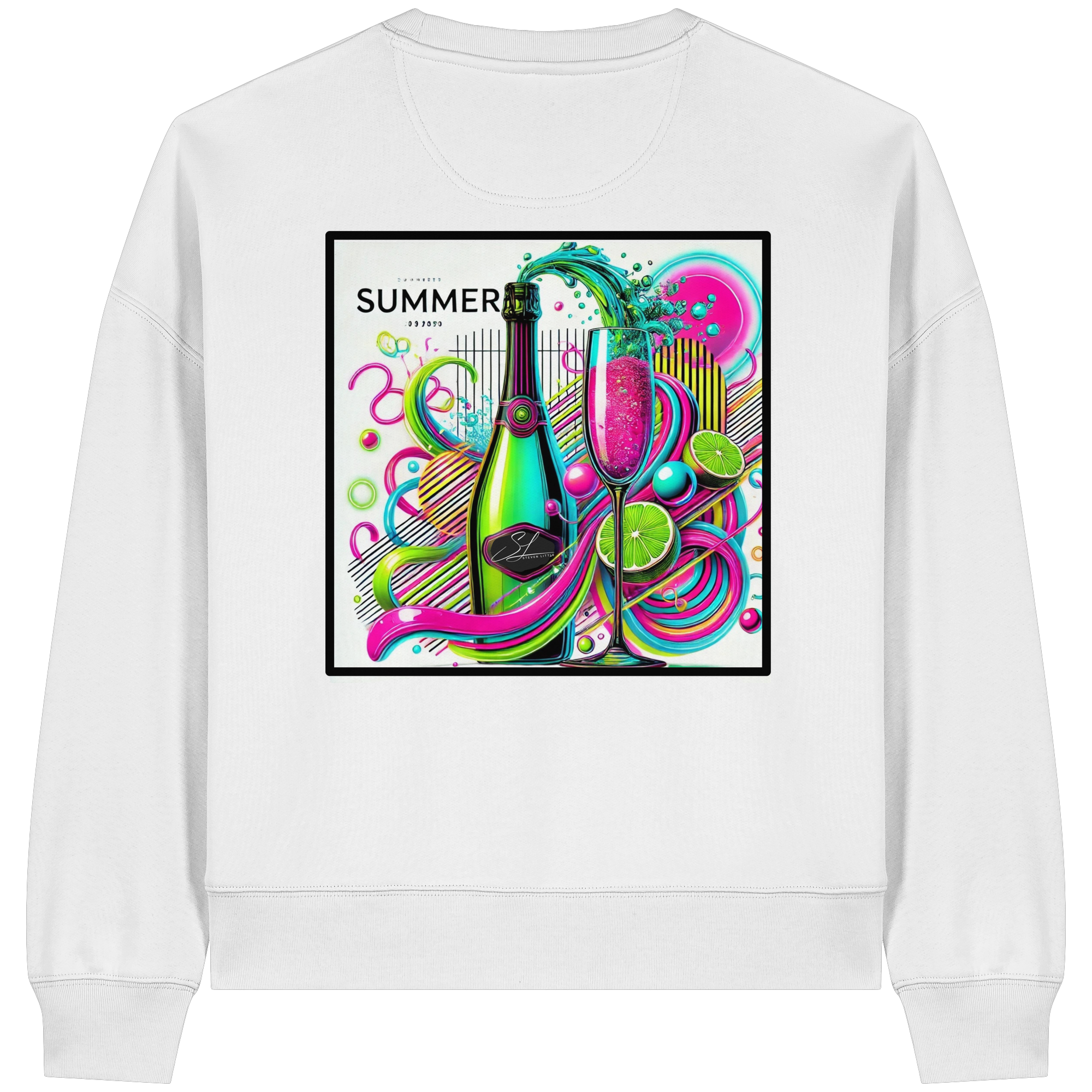 Neon Fresh - Womens Organic Boxcut Sweatshirt