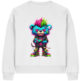 Punk Neon Teddy - Womens Organic Boxcut Sweatshirt