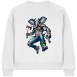 Elephant Warrior - Womens Organic Boxcut Sweatshirt