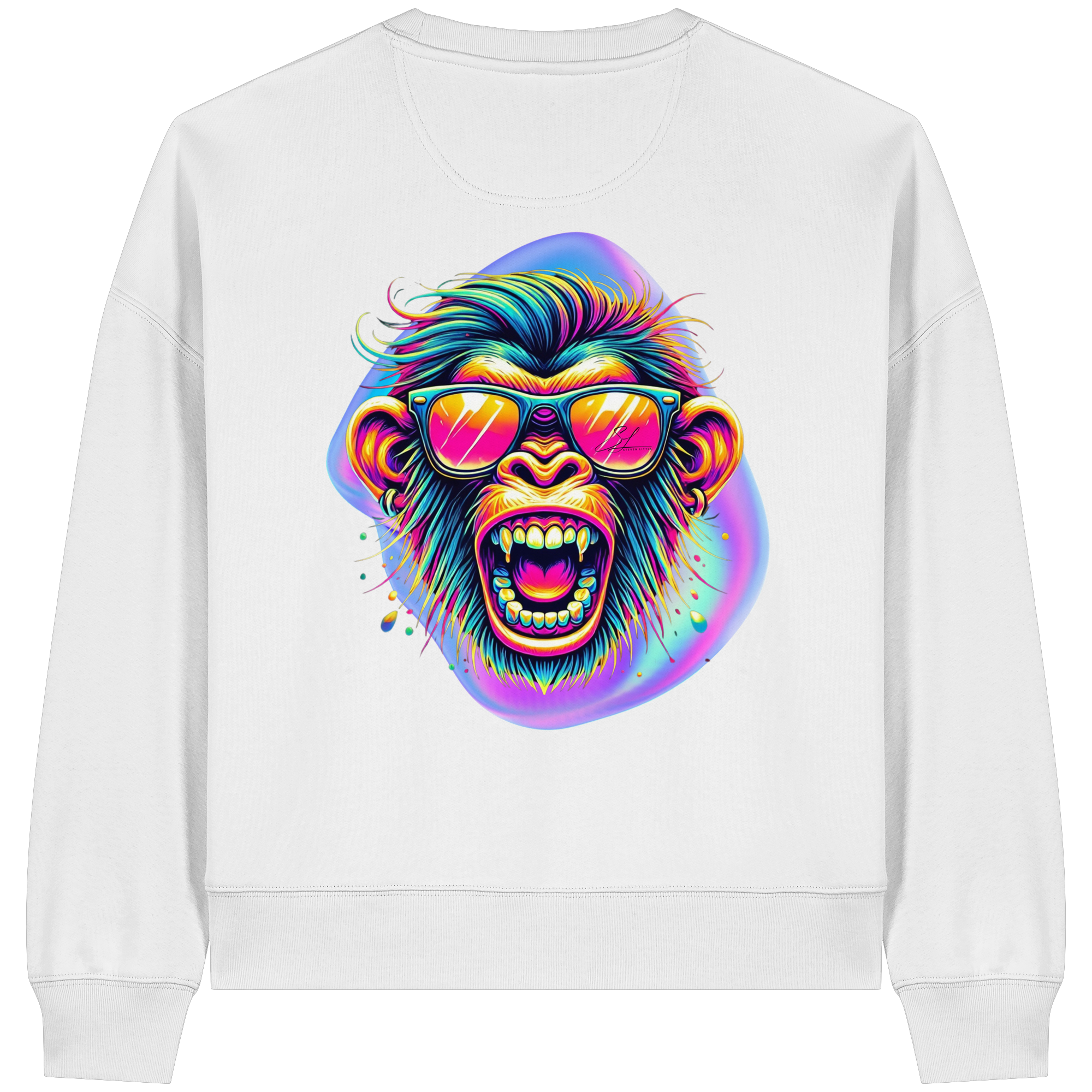 Crazy Chimp - Sweat-shirt Boxcut bio pour femme