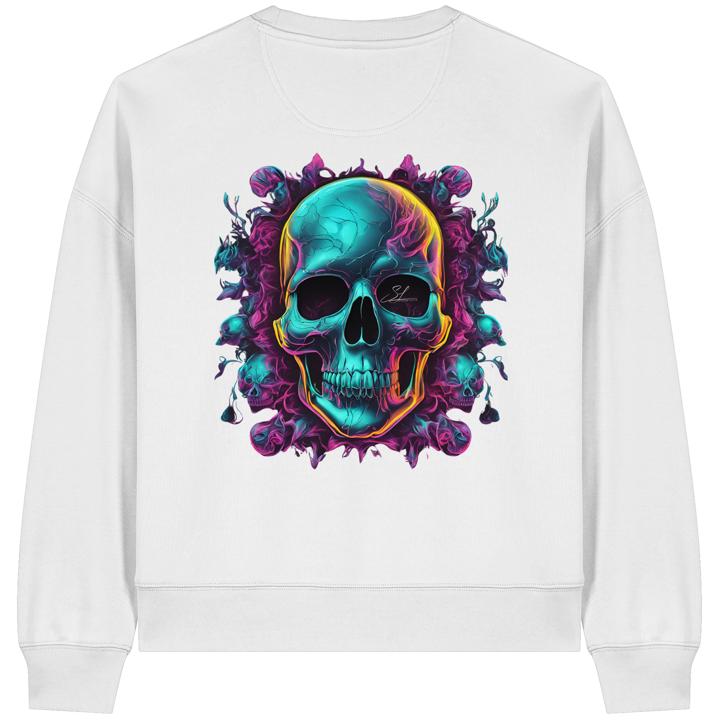 Galactic Skull - Womens Organic Boxcut Sweatshirt