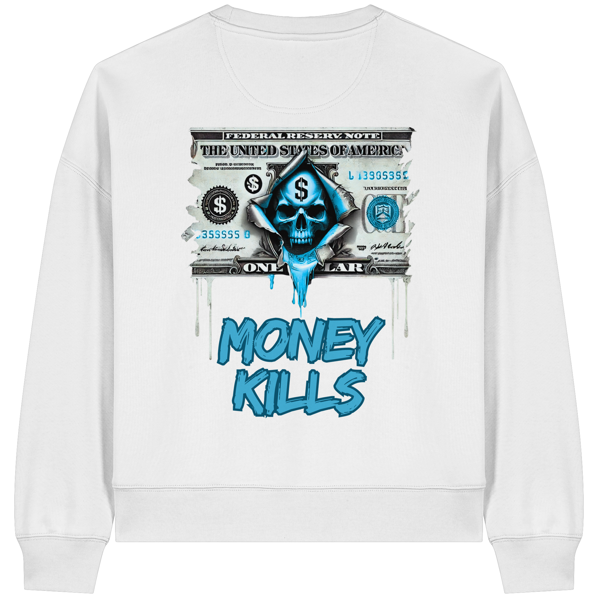 Money Kills - Sweat-shirt bio Boxcut pour femme