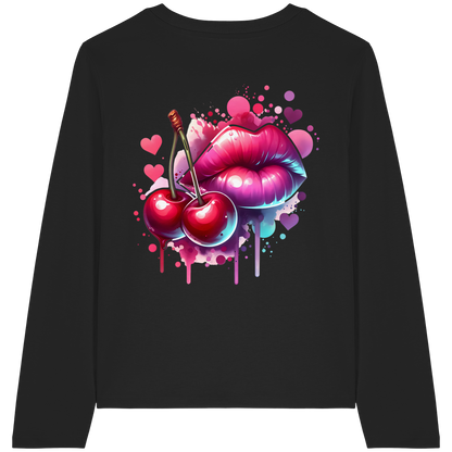 Cherry Kiss - Womens Organic Longsleeve