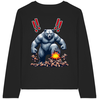 Teddy Terror - Womens Organic Longsleeve