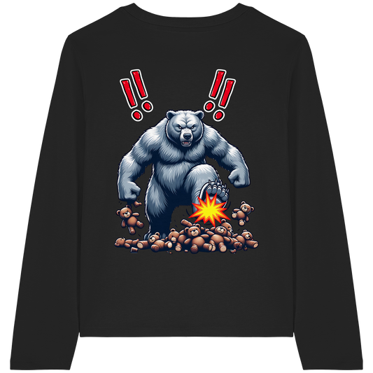Teddy Terror - Womens Organic Longsleeve