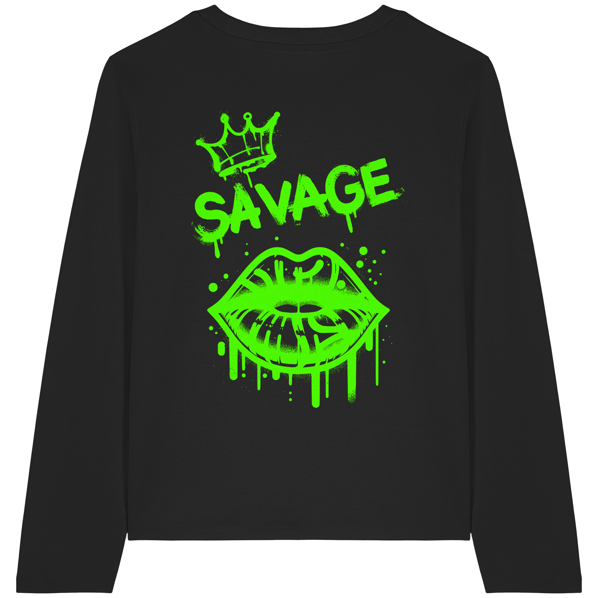 Kiss of Attitude - Womens Organic Longsleeve