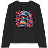 Glow Skull - T-shirt bio à manches longues pour femme