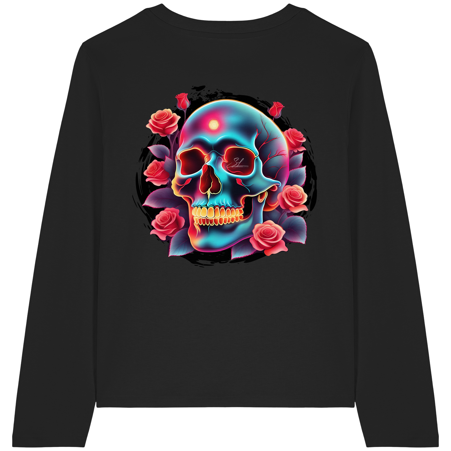 Glow Skull - Womens Organic Longsleeve