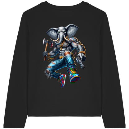 Street King Elefant - Womens Organic Longsleeve