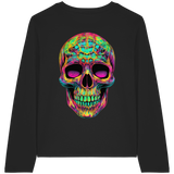 Psychedelic Skull - Womens Organic Longsleeve