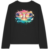 Tropical Sunset Glasses - Womens Organic Longsleeve