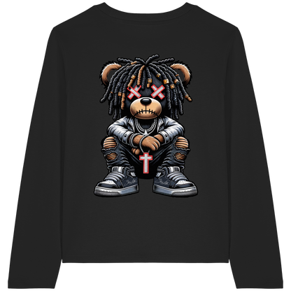 Bad Ass Teddy - Womens Organic Longsleeve