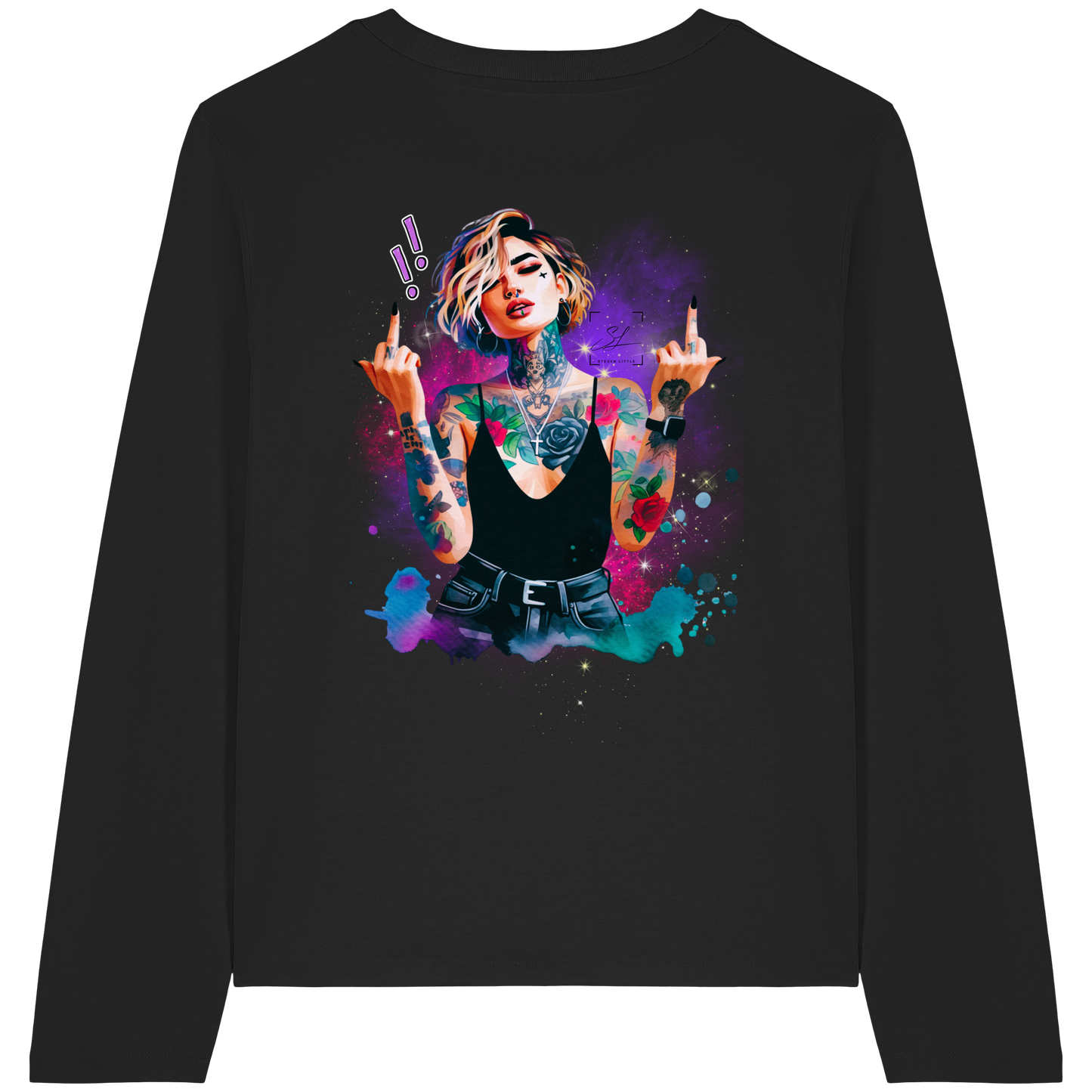 Rebel Rose - Womens Organic Longsleeve