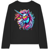Funky Unicorn - T-shirt bio à manches longues pour femme