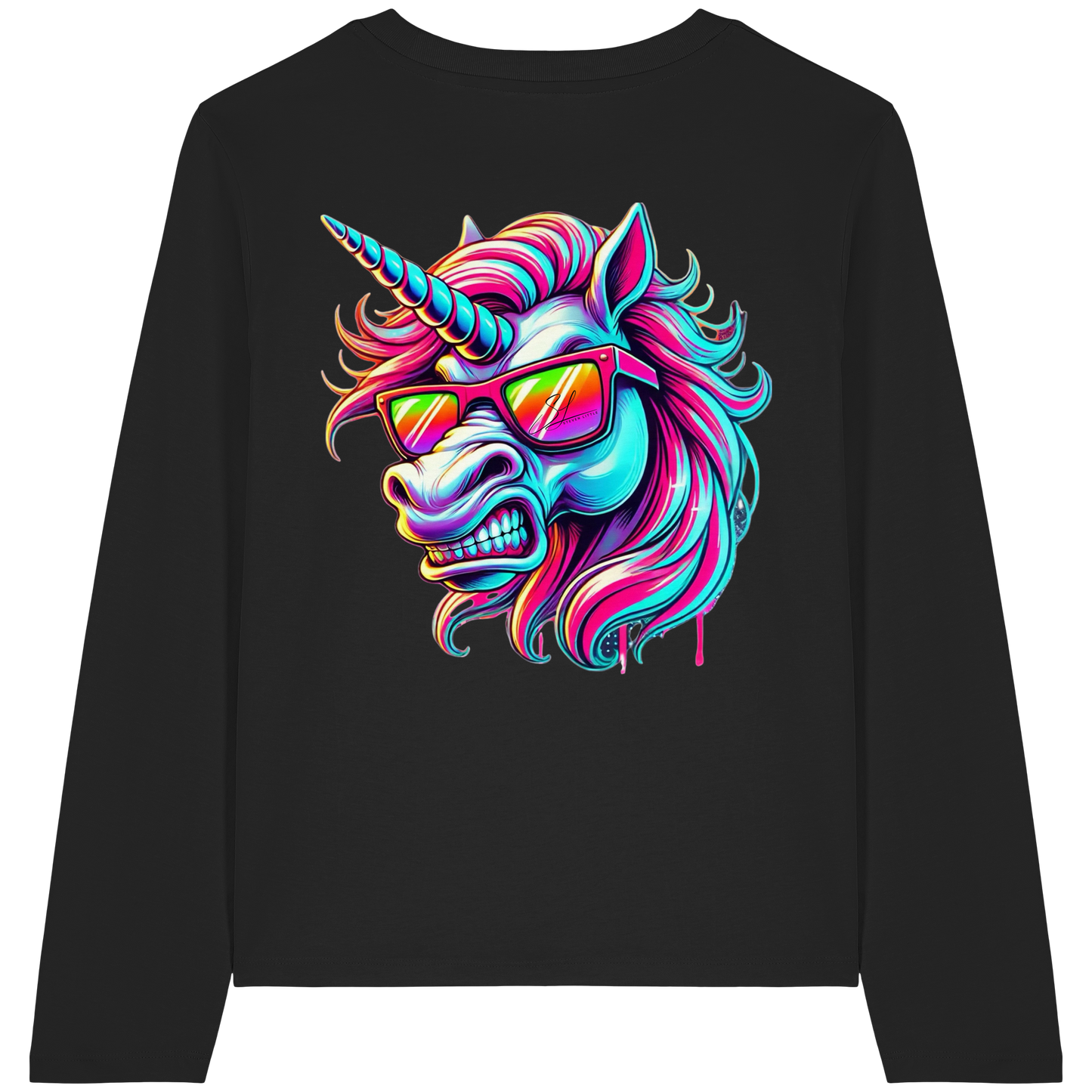 Funky Unicorn - Womens Organic Longsleeve