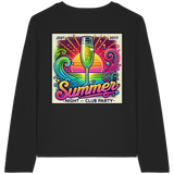 Ambiance de fête estivale - T-shirt bio à manches longues pour femme