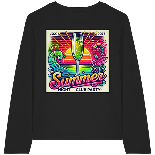 Summer Party Vibes - Womens Organic Longsleeve