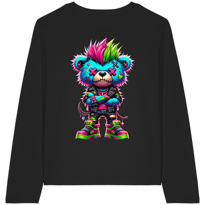 Punk Neon Teddy - Womens Organic Longsleeve
