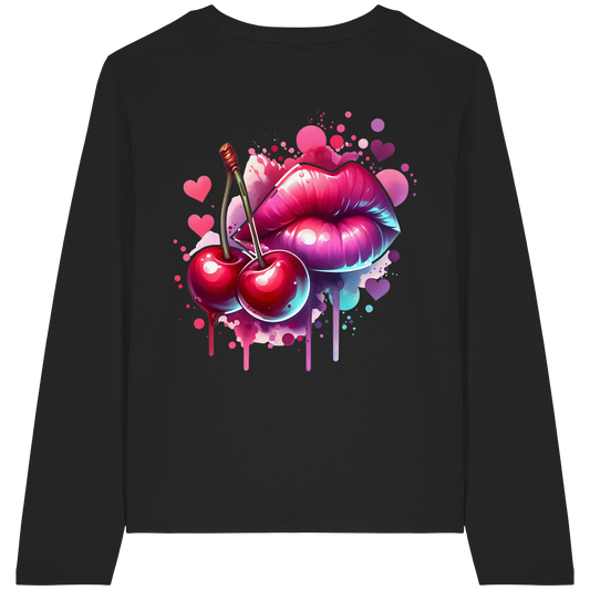 Cherry Kisses - Womens Organic Longsleeve