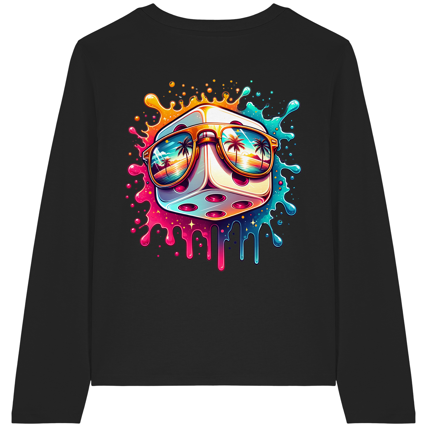Sunset Vibes Dice - Womens Organic Longsleeve