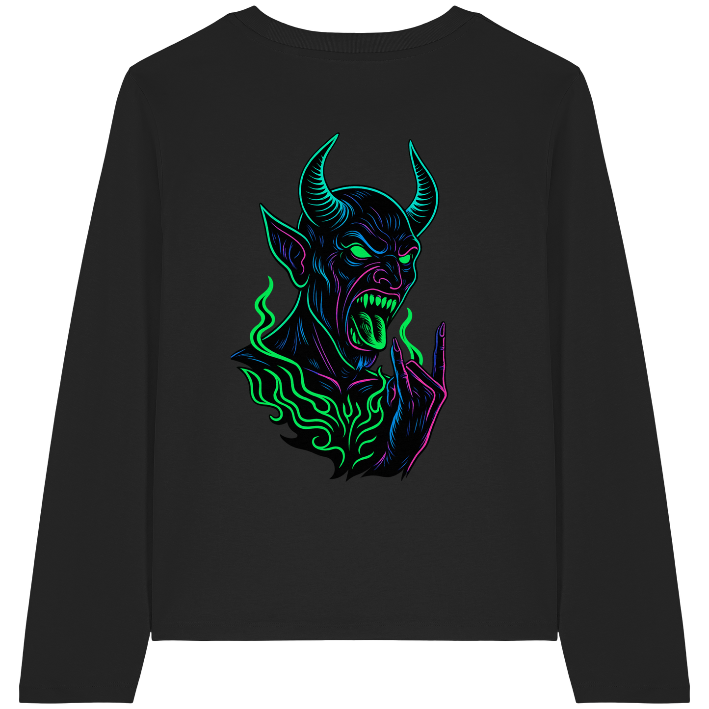 Neon Hellfire - Womens Organic Longsleeve