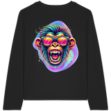 Crazy Chimp - T-shirt bio à manches longues pour femme